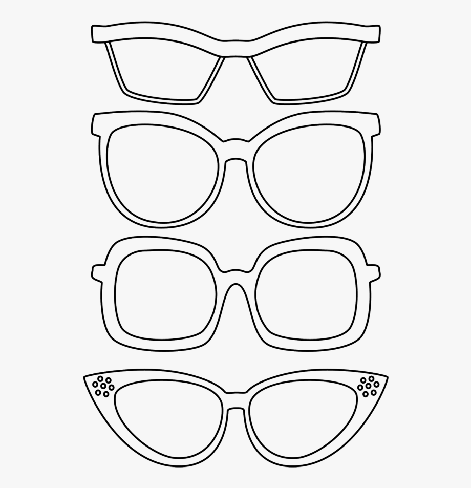 Glasses Coloring Pages Coloring Home