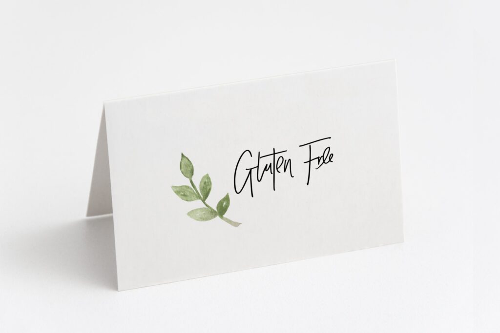 Gluten Free Printable Table Sign