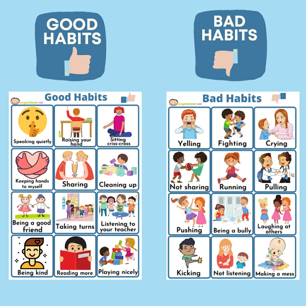 GOOD And BAD CHOICES SORTING ACTIVITY BusyPreschooler