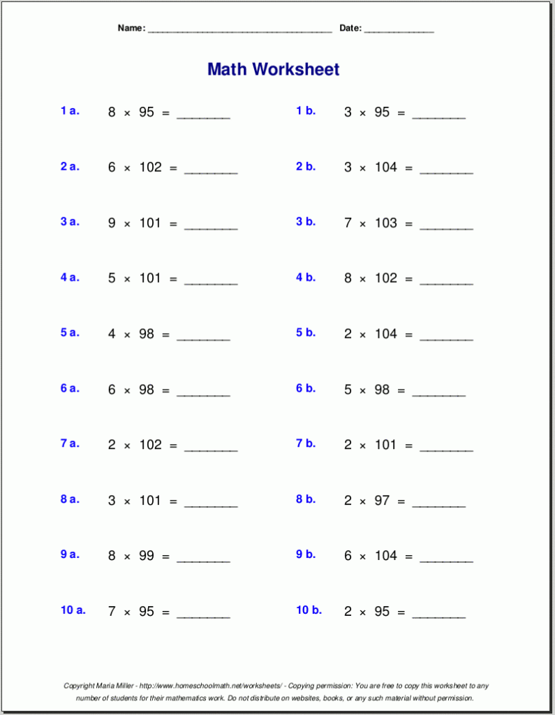 Free Printable Worksheets For 5th Graders