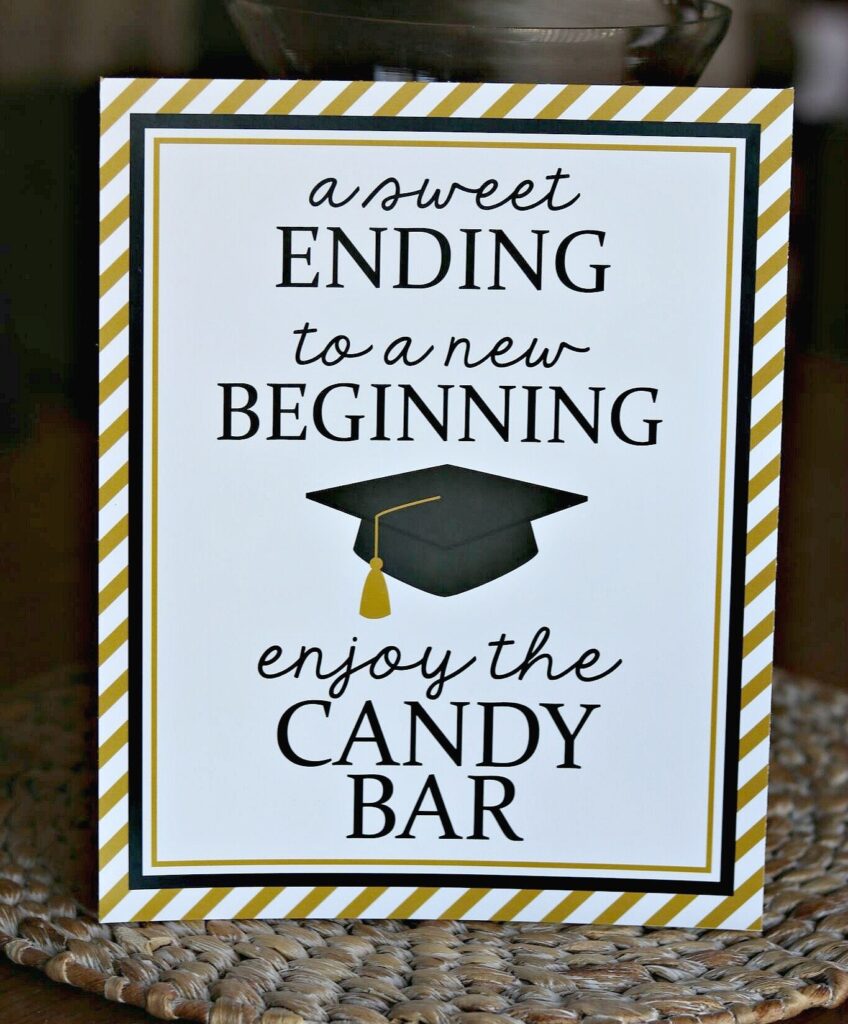 GRADUATION CANDY BUFFET Candy Bar Sign Grad Candy Bar Etsy de