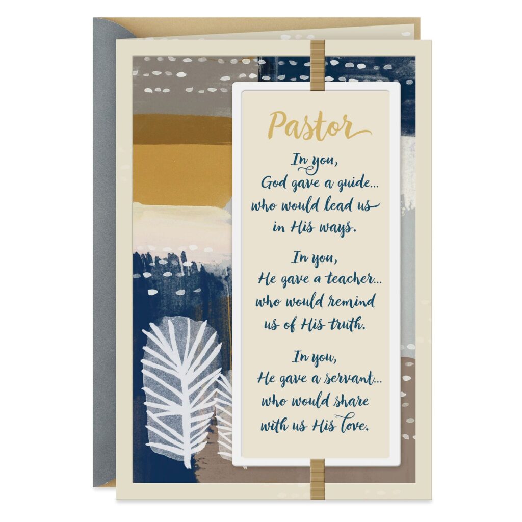Guide And Servant Religious Clergy Appreciation Card For Pastor Pastors Appreciation Appreciation Cards Christian Cards