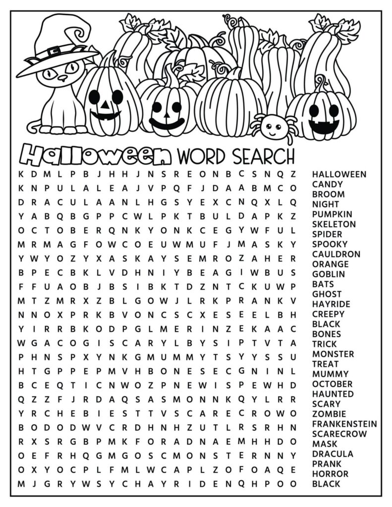 Halloween Activity Pages Free Printables Kids Activity Zone