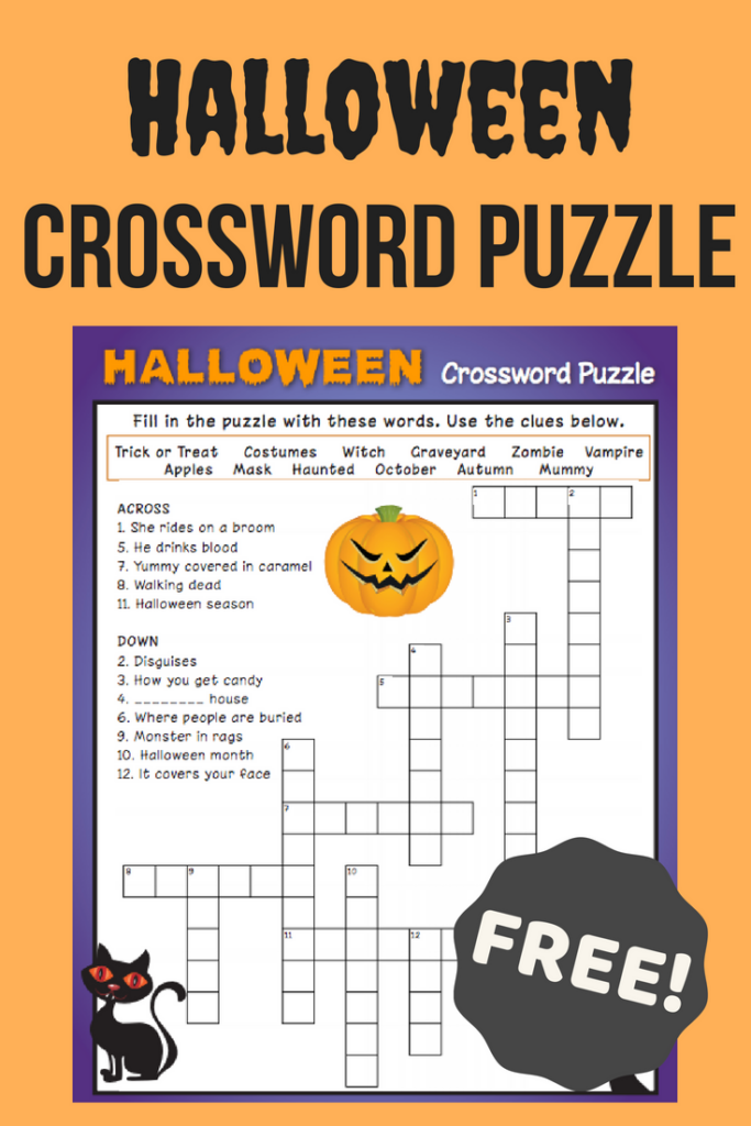 Halloween Crossword Puzzle 3 Worksheet Education Crossword Puzzle Halloween Crossword Puzzles Crossword
