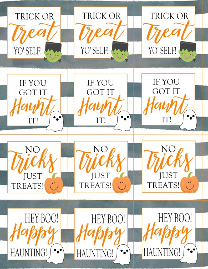 Halloween Printable Tags Free