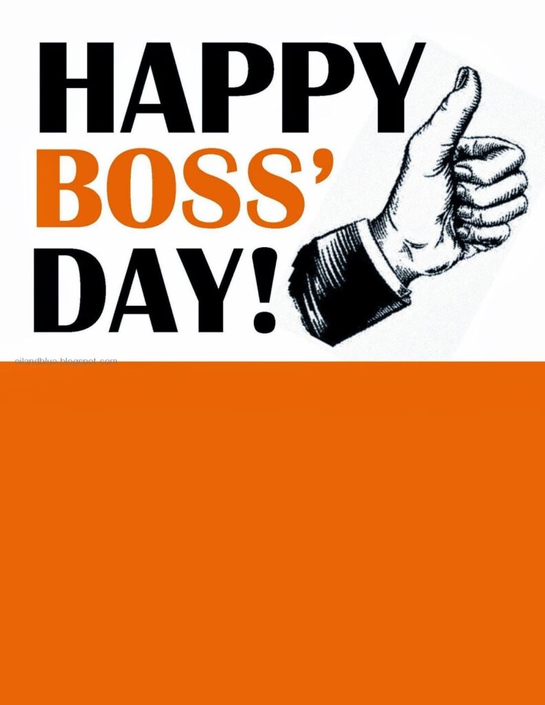 HAPPY BOSS DAY CARD Free Printable Happy Boss s Day Bosses Day Cards Happy Boss