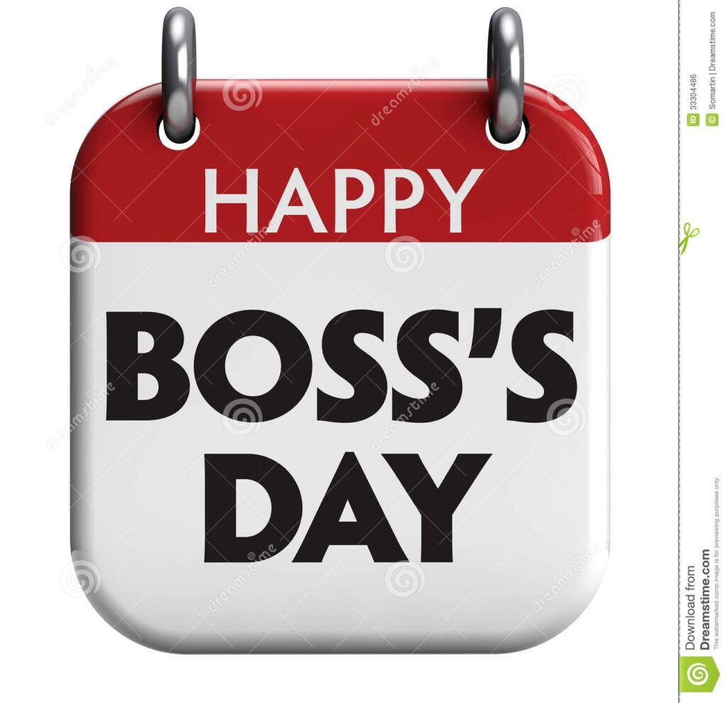 Happy Boss S Day Stock Illustration Illustration Of Black 33304486