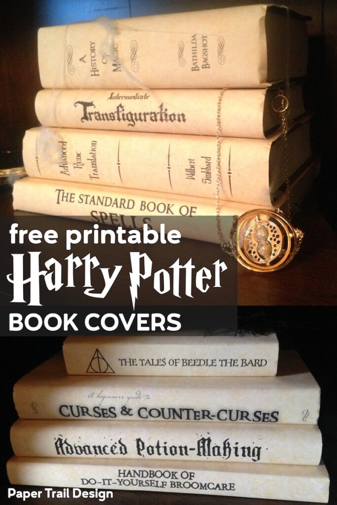 Harry Potter Book Covers Free Printables Paper Trail Design