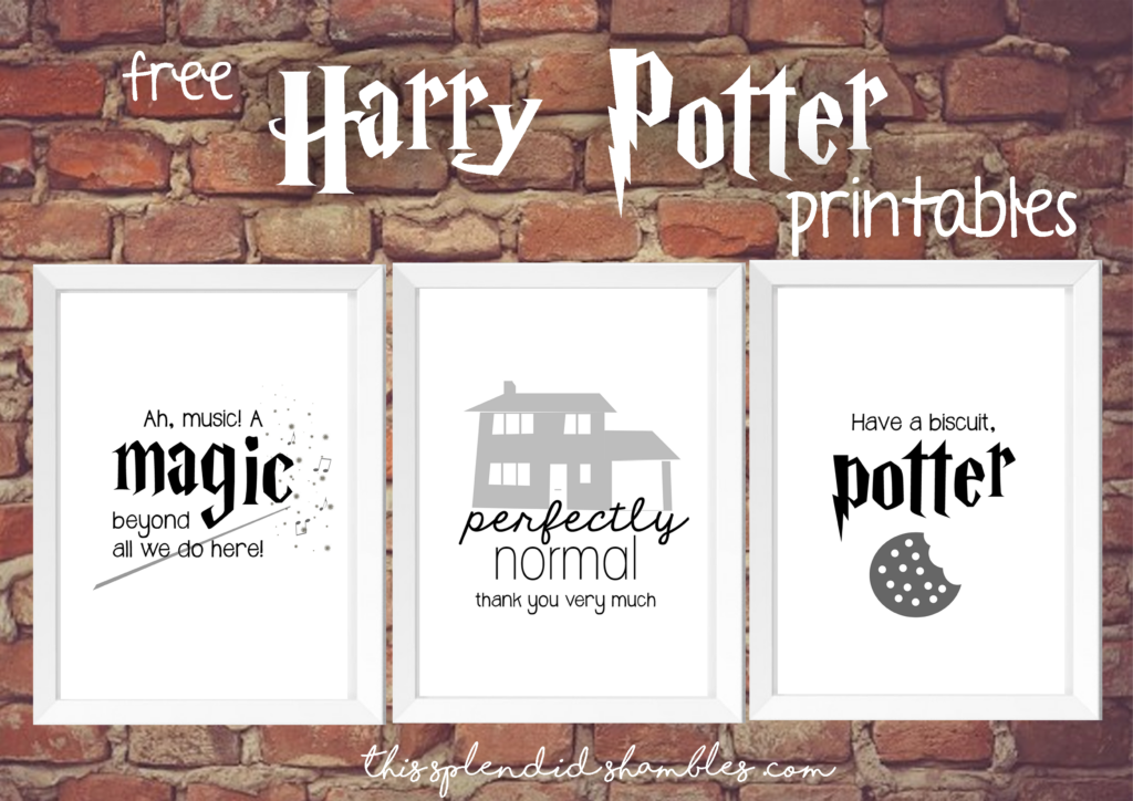 Harry Potter Week 3 Free Printables This Splendid Shambles