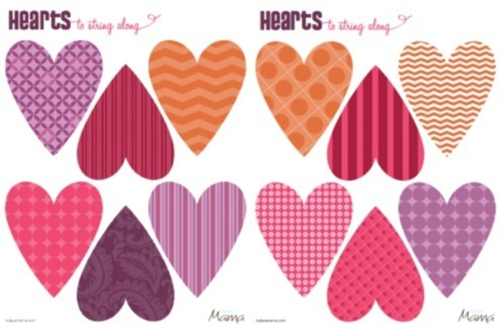 Heart Printable Template For Valentine s Day Today s Mama