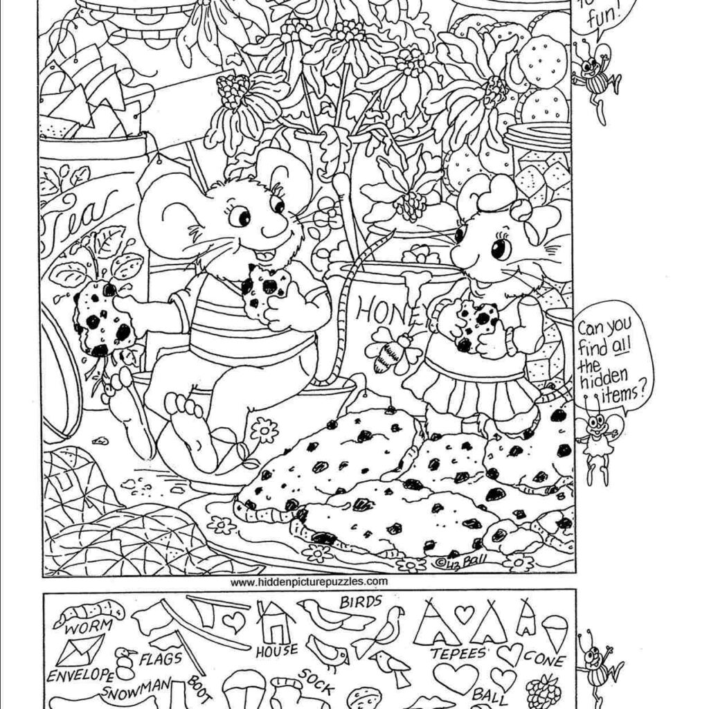 Free Printable Hidden Picture Worksheets For Adults