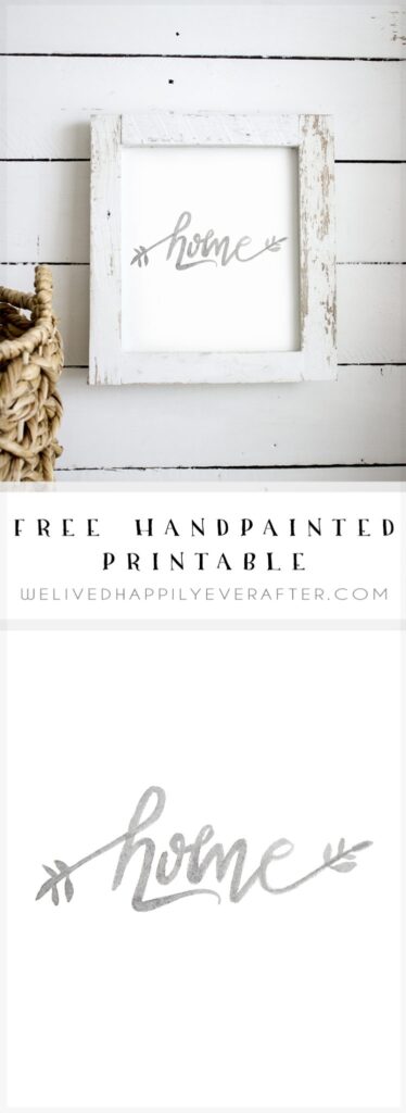 Home Sweet Home Free Printable We Lived Happily Ever After