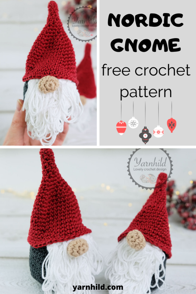 How To Crochet A Gnome Free Video Tutorial For A Crochet Gnome