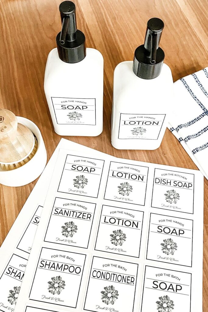 Free Printable Hand Soap Labels