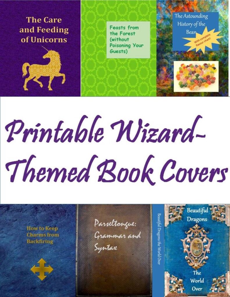 How To Make A Harry Potter Library Printable Book Covers HobbyLark