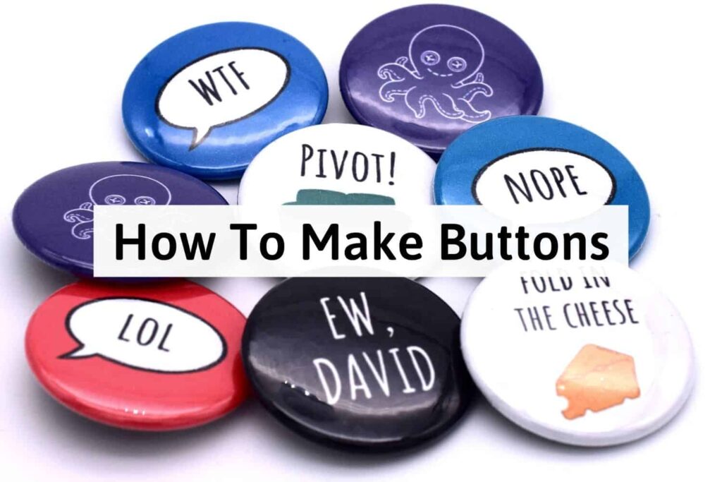 How To Make Buttons Easy DIY Button Pins AB Crafty
