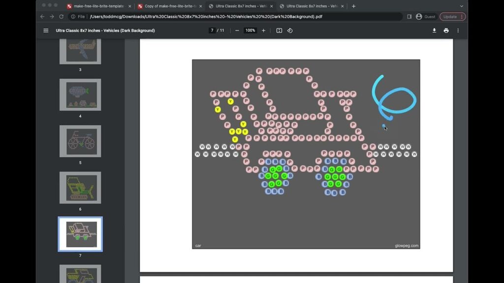 How To Make Free Lite Brite Printable Sheets GlowPeg