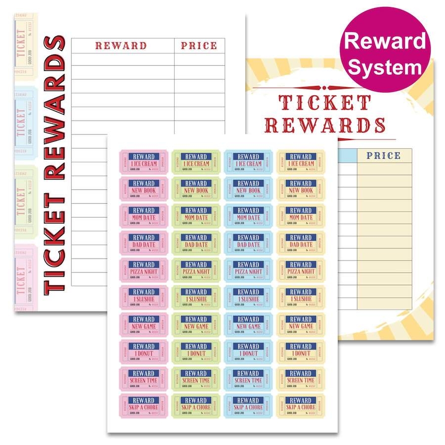 How To Use Printable Reward Tickets For Your Kids 8 Easy Tips 