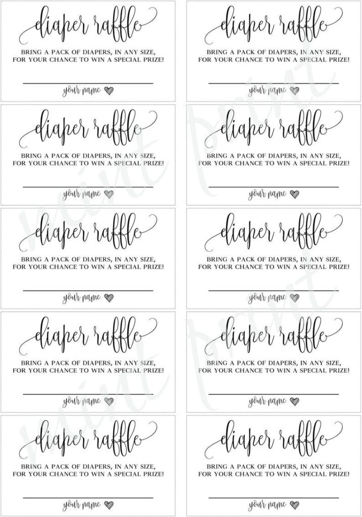 Instant Download Diaper Raffle Ticket Printable Diaper Raffle Etsy Diaper Raffle Ticket Printable Diaper Raffle Tickets Free Printable Diaper Raffle Tickets