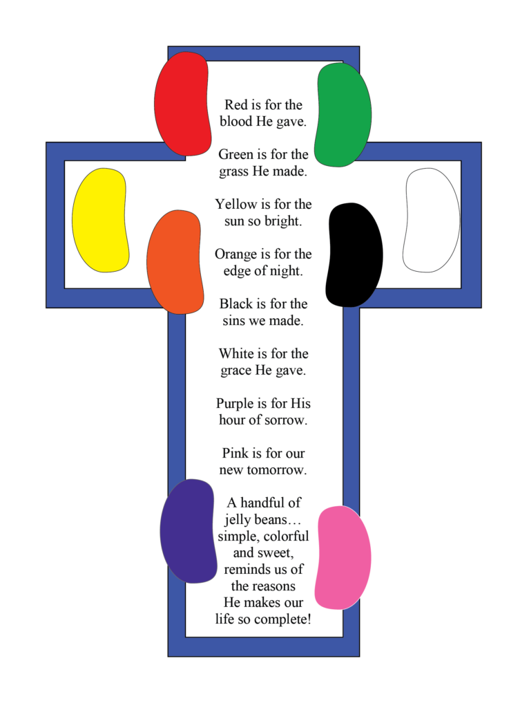 Jelly Bean Prayer FREE Printable download Snowflake Stories