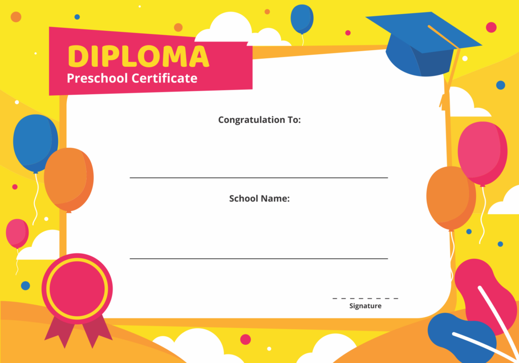 Free Printable Preschool Certificates