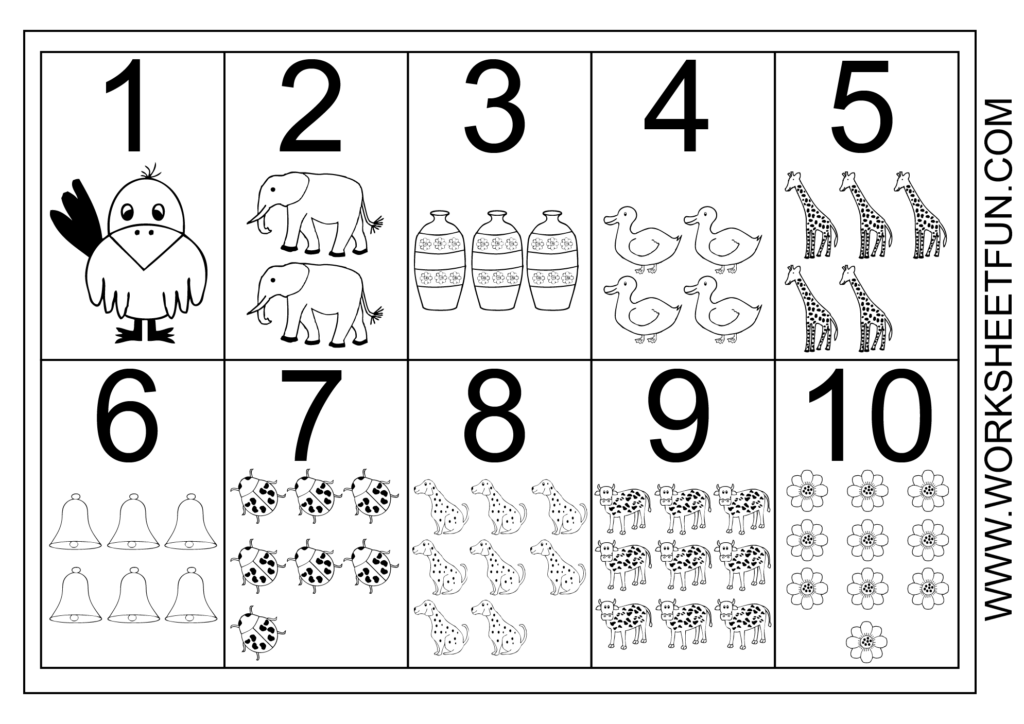 Kindergarten Number Worksheets 1 10 Free Printable Numbers Numbers Preschool Preschool Number Worksheets