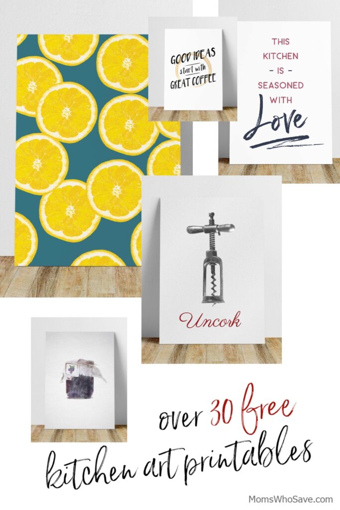 Kitchen Wall Prints Over 30 Free Printables MomsWhoSave