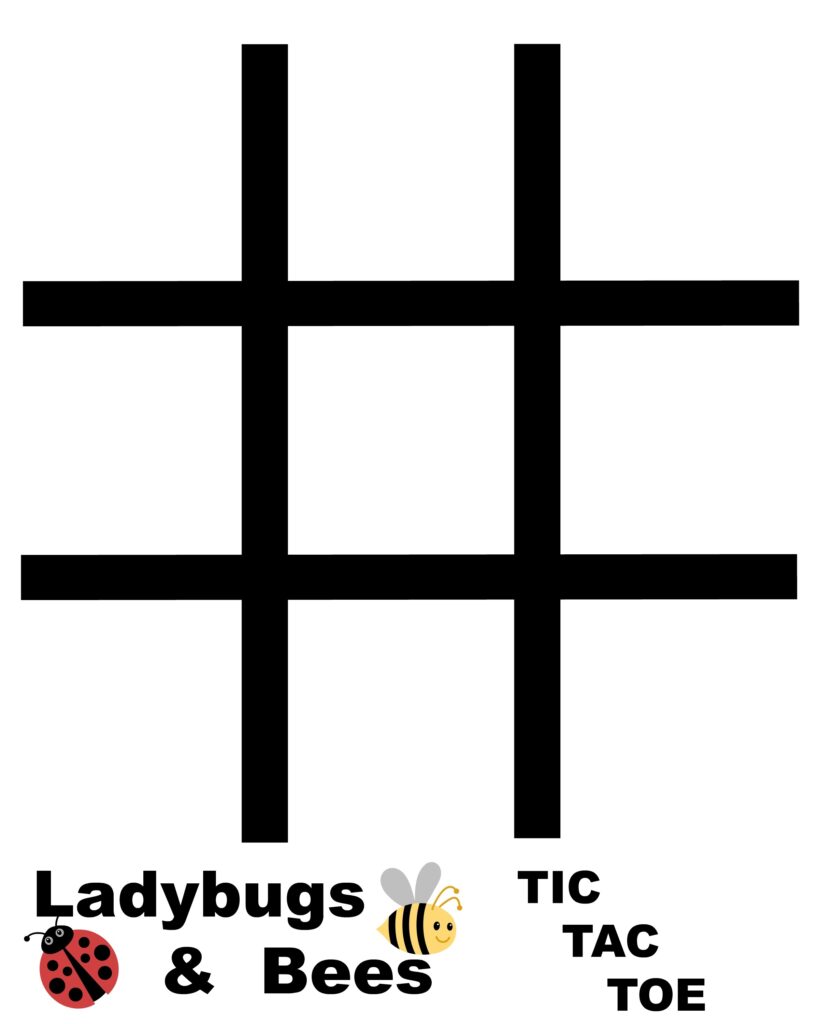 Ladybug And Bees Tic Tac Toe Game Free Printables Jenny At Dapperhouse