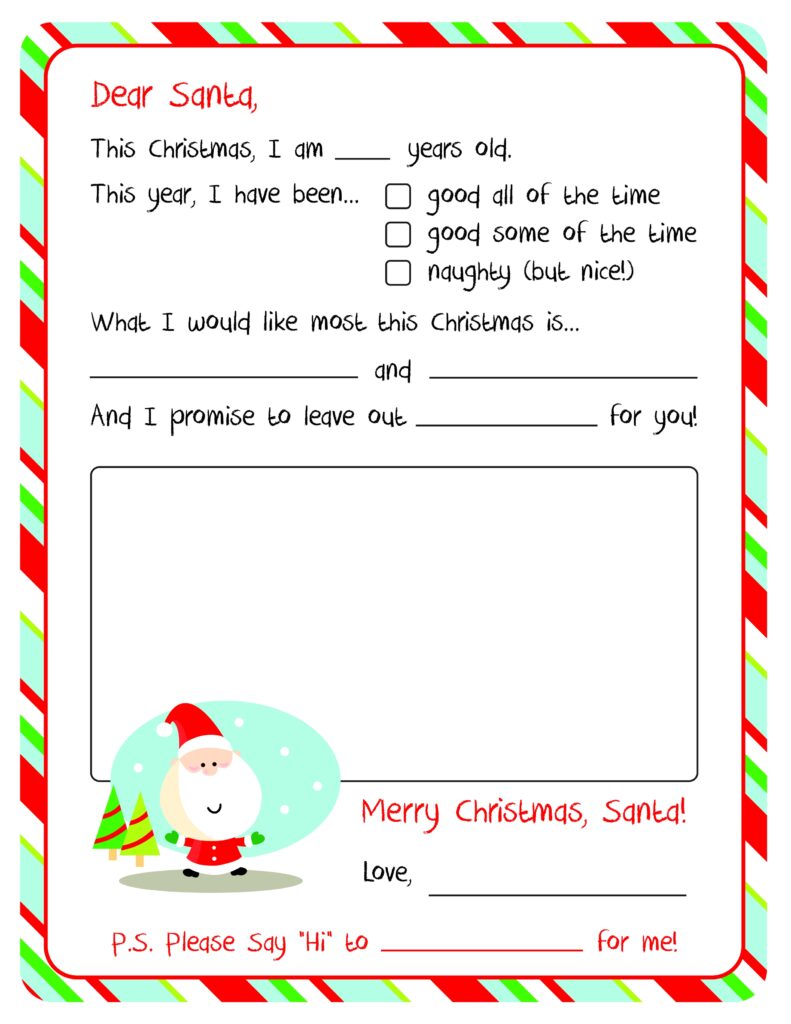 Printable Free Santa Letter