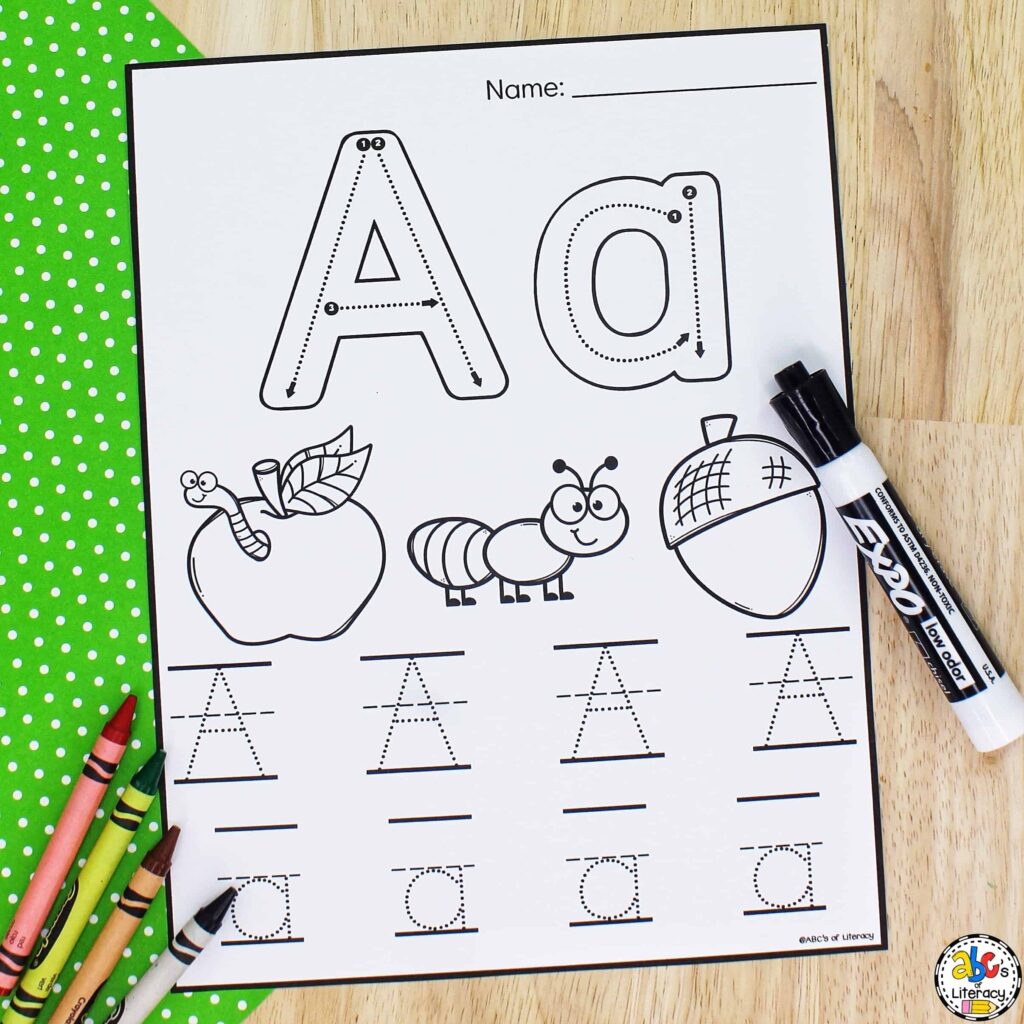 Free Printable Trace Letters