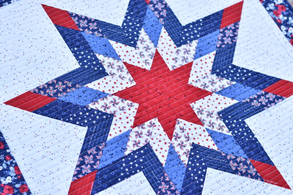 Lone Star Quilt Block Tutorial using 2 1 2 Strips And NO Y SEAMS Material Girl Quilts