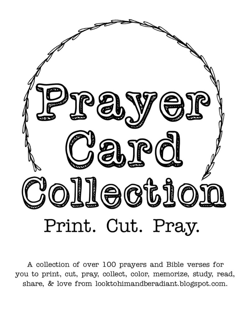 Look To Him And Be Radiant Free Ebook For You Print Cut Pray Prayer Card Collection 