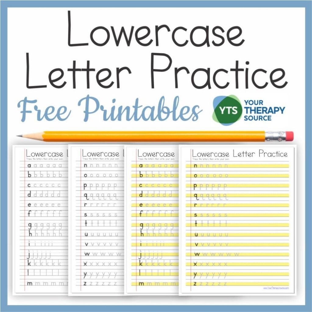 Free Printable Lowercase Letters