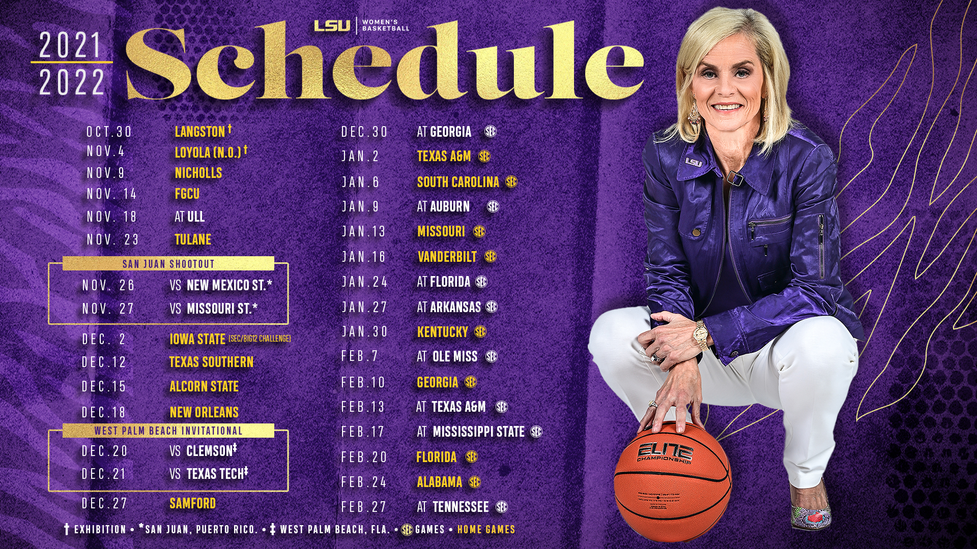 Lsu Basketball Schedule Printable