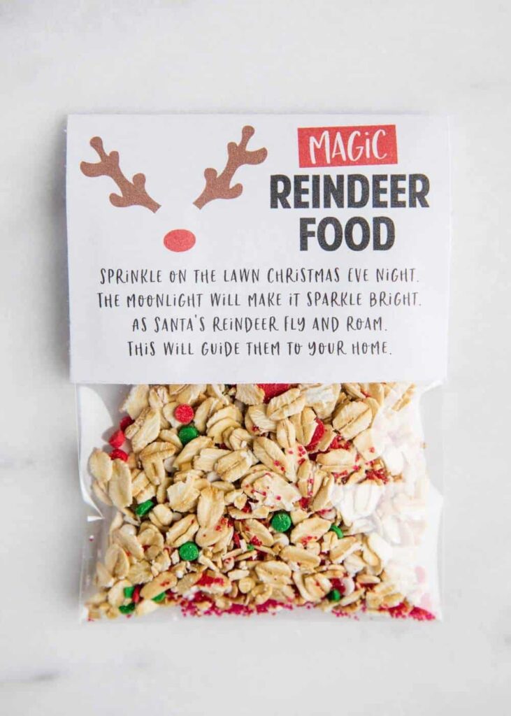 Free Printable Magic Reindeer Food Printable