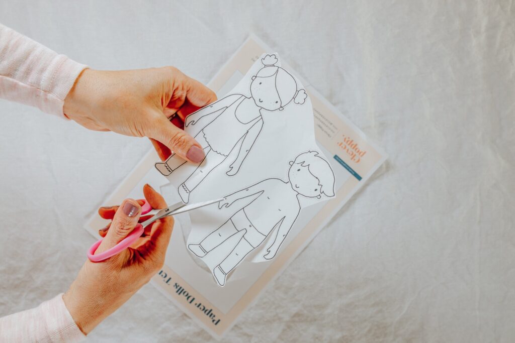 Make Your Own Paper Dolls with Free Printables Clever Poppy