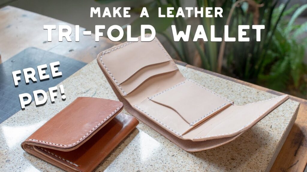 Making A Leather Tri Fold Wallet Free PDF Template Set MAKESUPPLY
