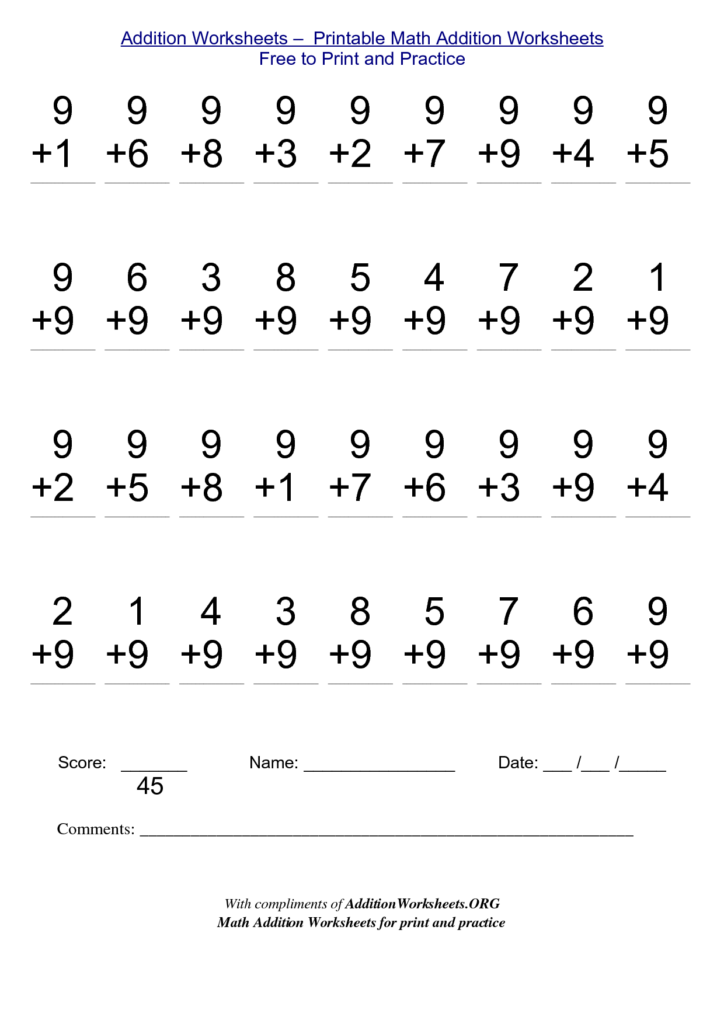 Math Worksheets For Free To Print Math Addition Worksheets First Grade Math Worksheets 2nd Grade Worksheets