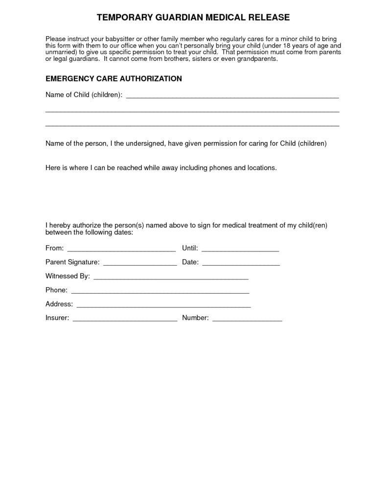 Medical Release Form Doutzenphotos Bloguez Consent Forms Consent Letter Children s Medical
