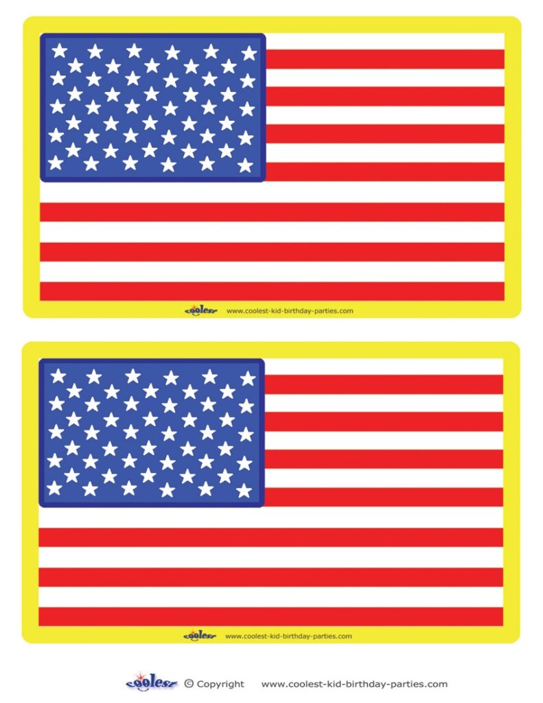 Medium Printable USA Flag Decorations Coolest Free Printables