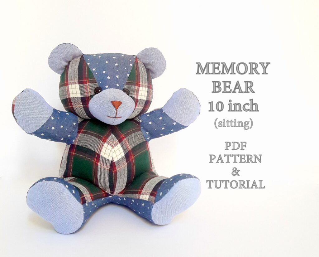 Memory Bear Pattern Make Teddy Bear Cuddly Toy Teddy Bear Etsy de