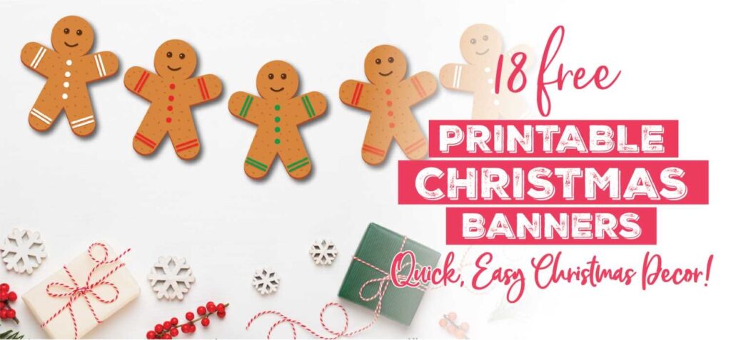 Merry Christmas Banners 18 Awesome Styles To Print Decorate For Free