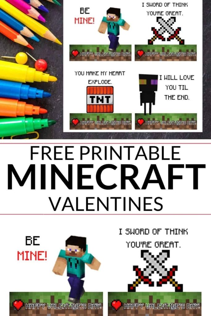 Minecraft Valentines Free Printable It Is A Keeper