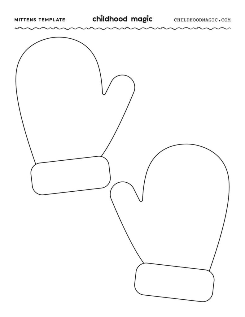 Free Printable Mitten Pattern