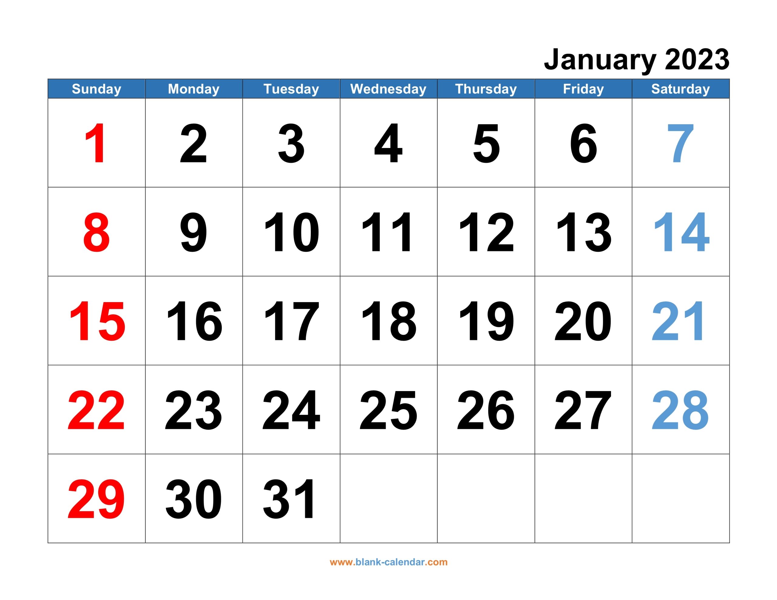 Editable Printable Calendar 2023