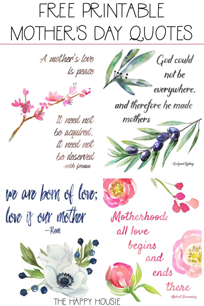 Mother s Day Free Printables and Our Late Spring Mantel Decor The Happy Housie