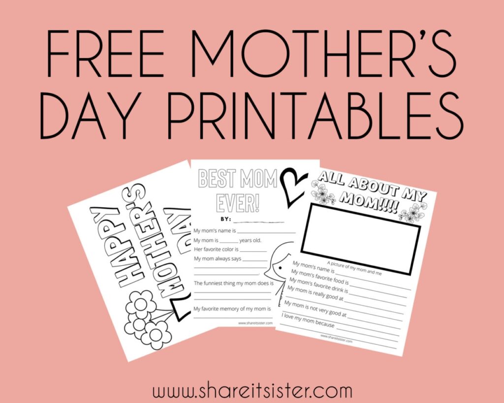 Free Mothers Day Printables