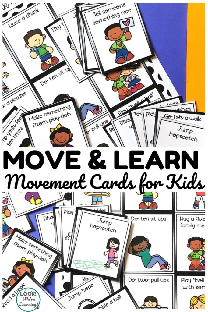 Move And Learn Printable Movement Cards For Kids
