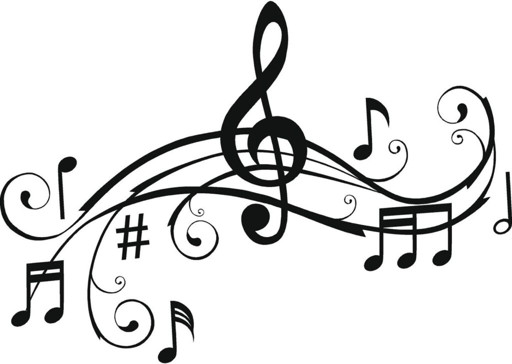 Music Notes Clipart Black And White Free Clipartix