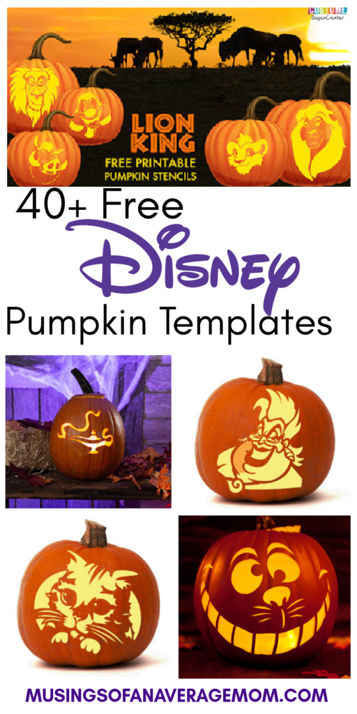Musings Of An Average Mom Free Disney Pumpkin Carving Templates